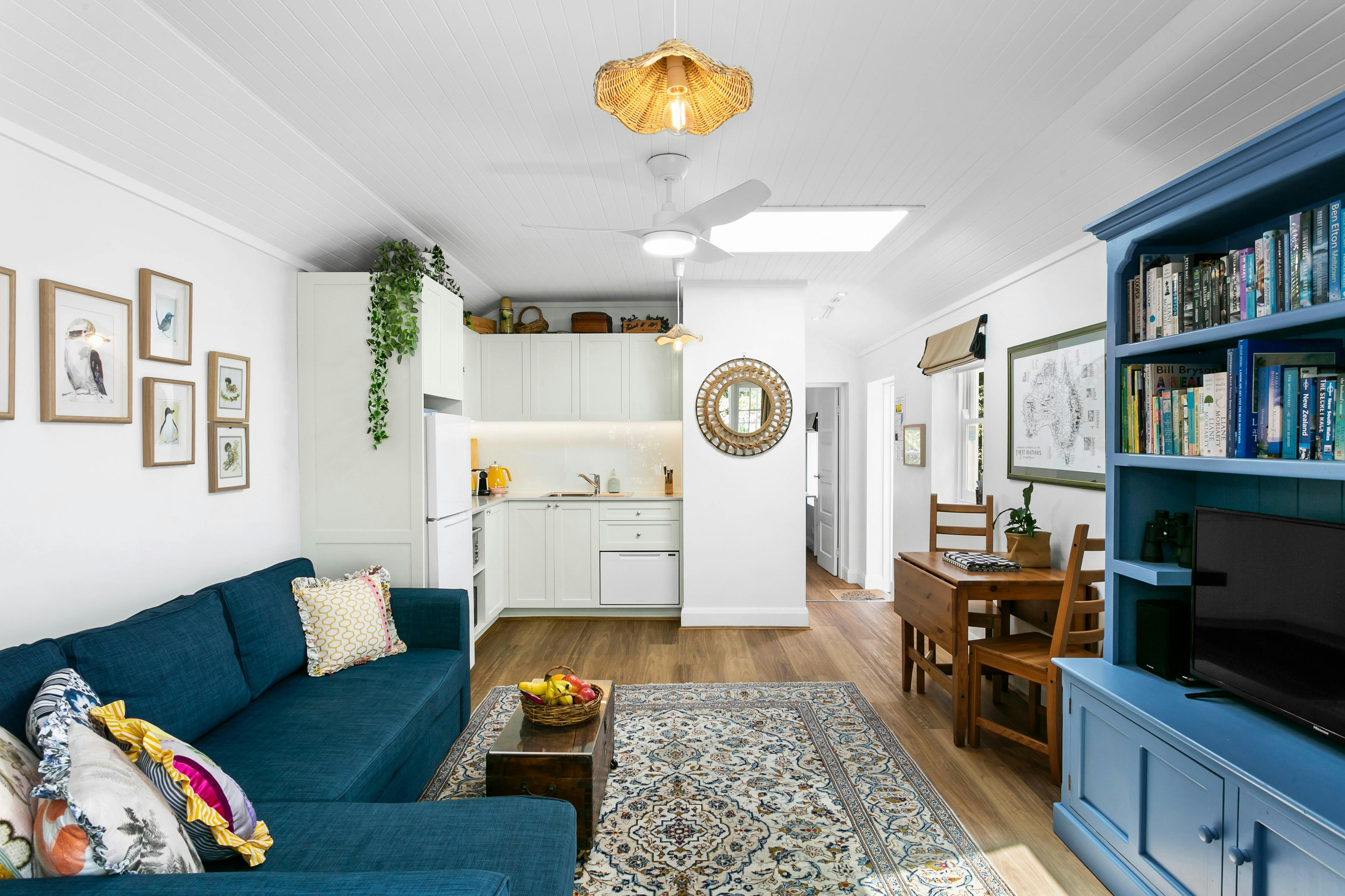 Looking into the living/dinning/kitchen area