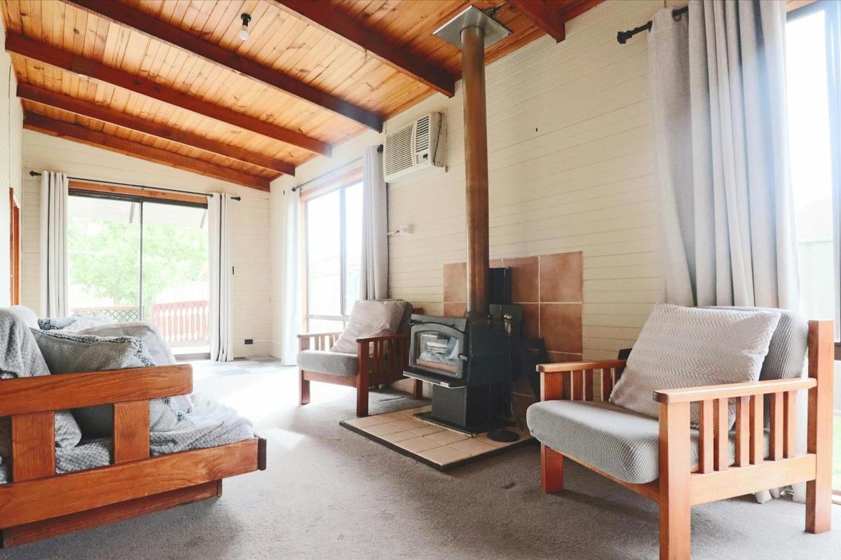sun room with fireplace