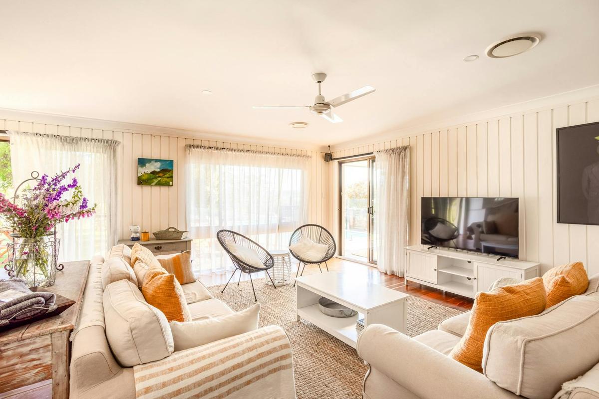 Living Area at The Farmhouse at Cupitt's Estate Ulladulla