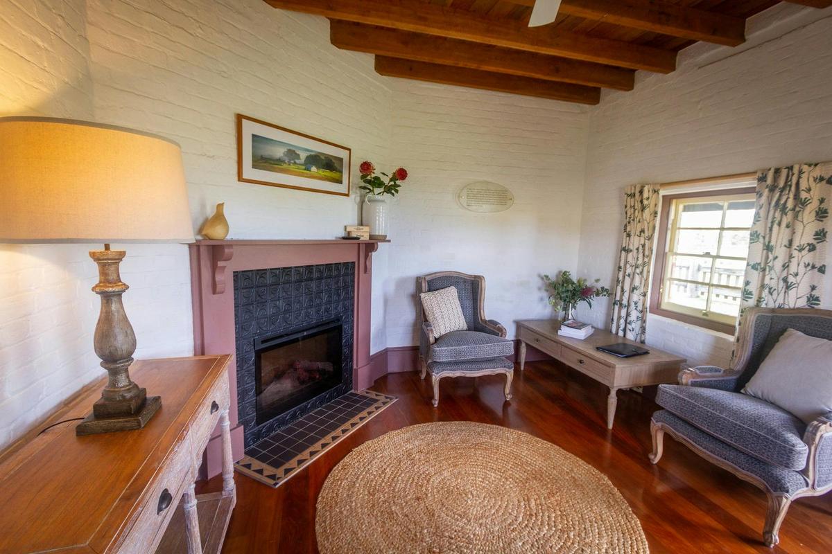 Relax in your own private living area with the warmth of your fireplace.