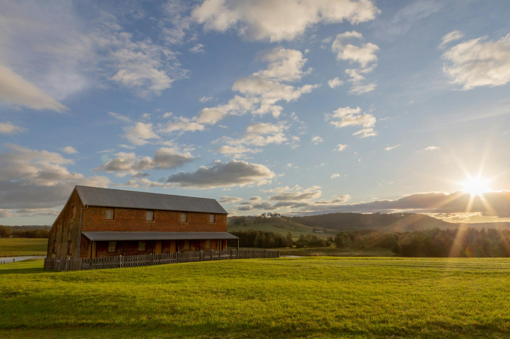 Enjoy a cuppa on the verandah while watching the farm animals graze nearby.