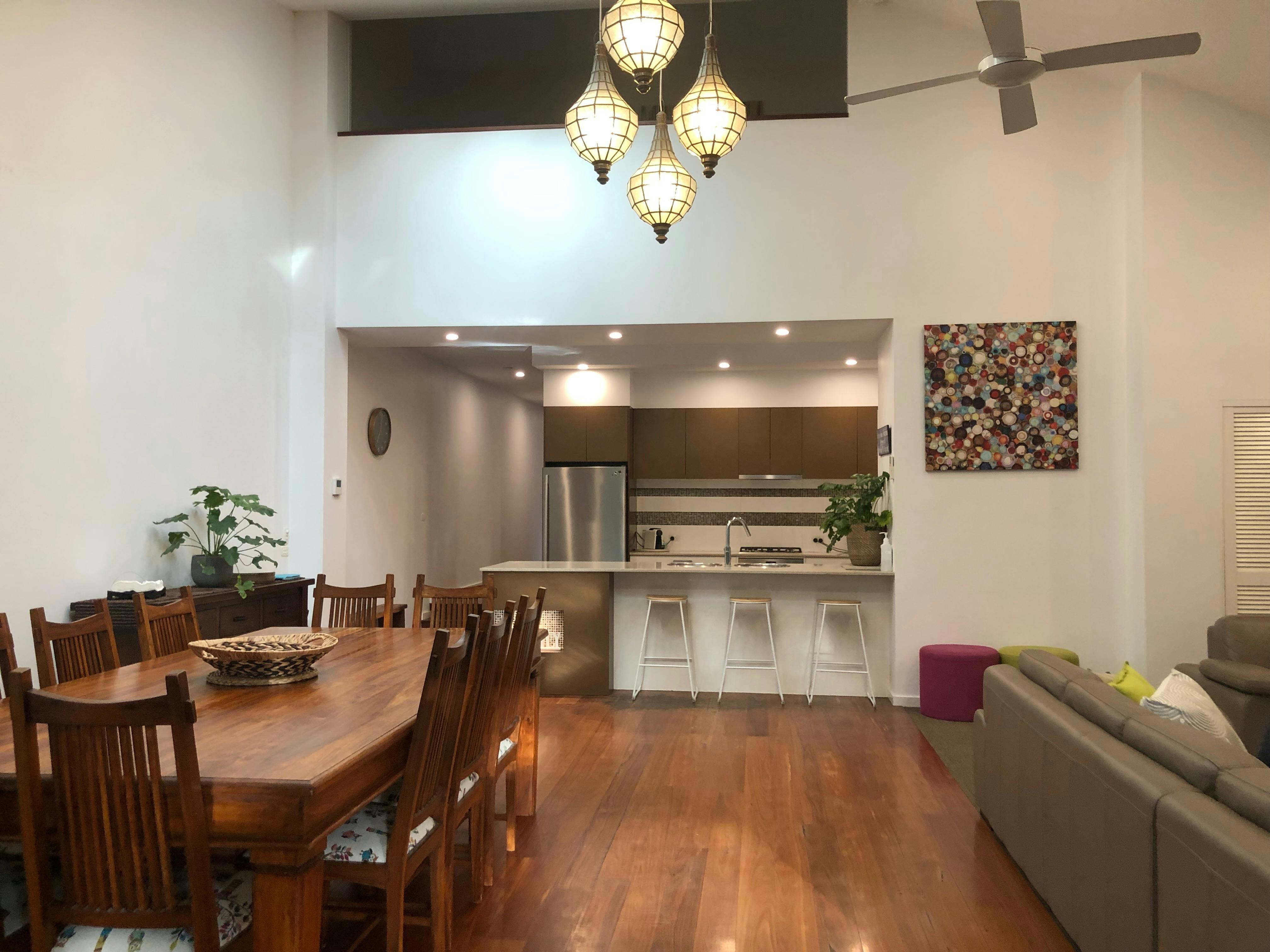Open plan living area
