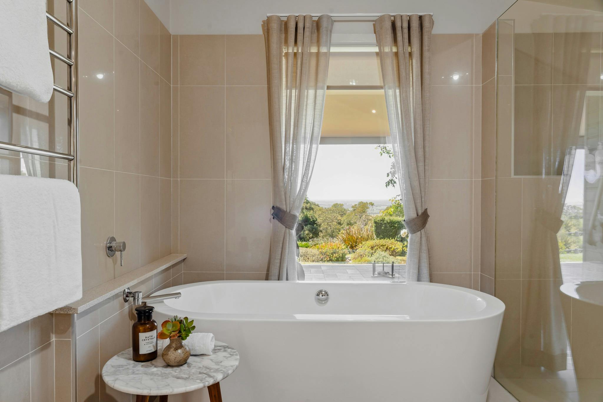 Luxury meets tranquillity—soak, relax, and enjoy the view from your private bath.