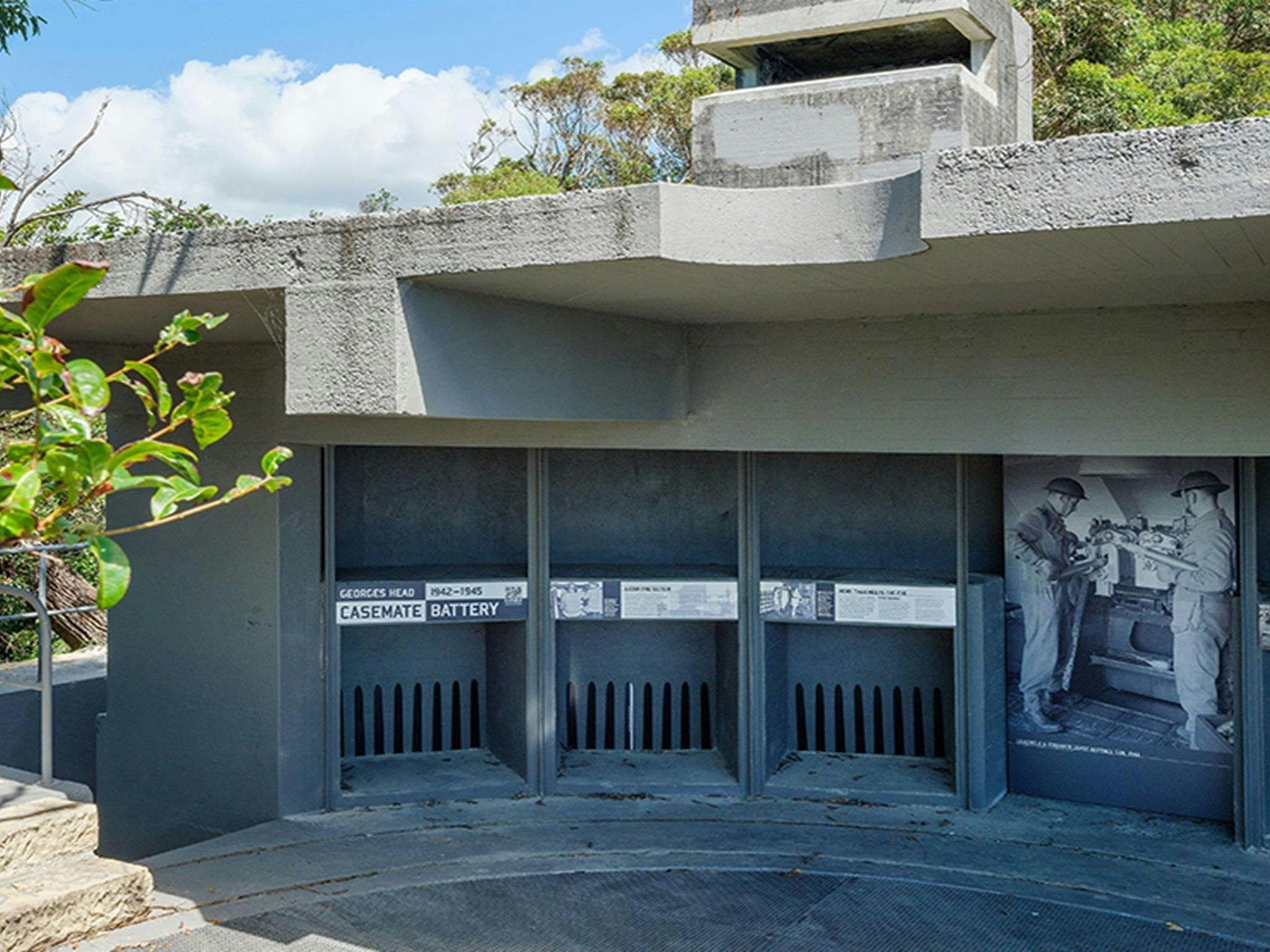There's plenty to learn when you visit the Georges Head gun emplacement, seen here with the