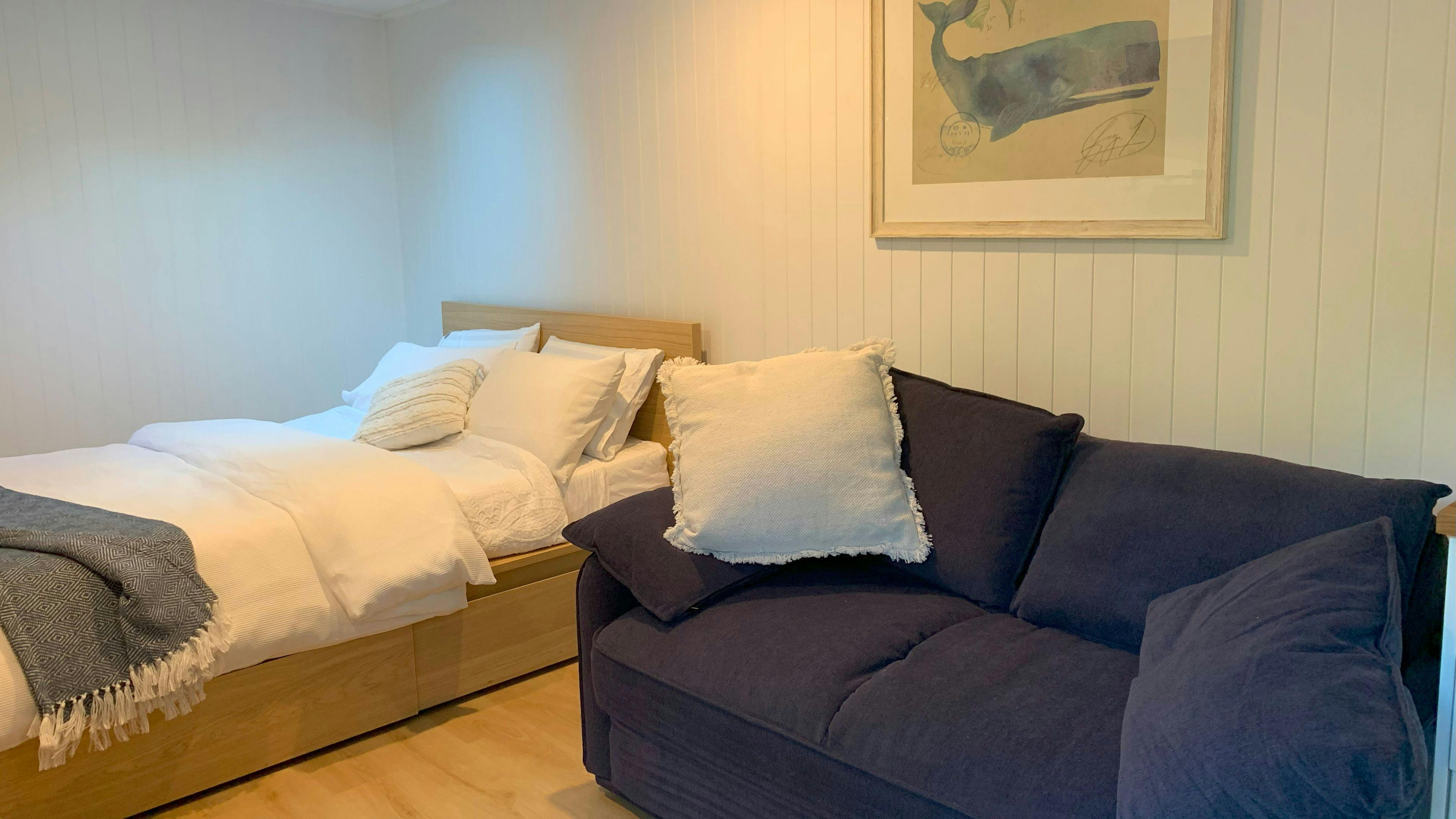 Sofa bed becomes a d