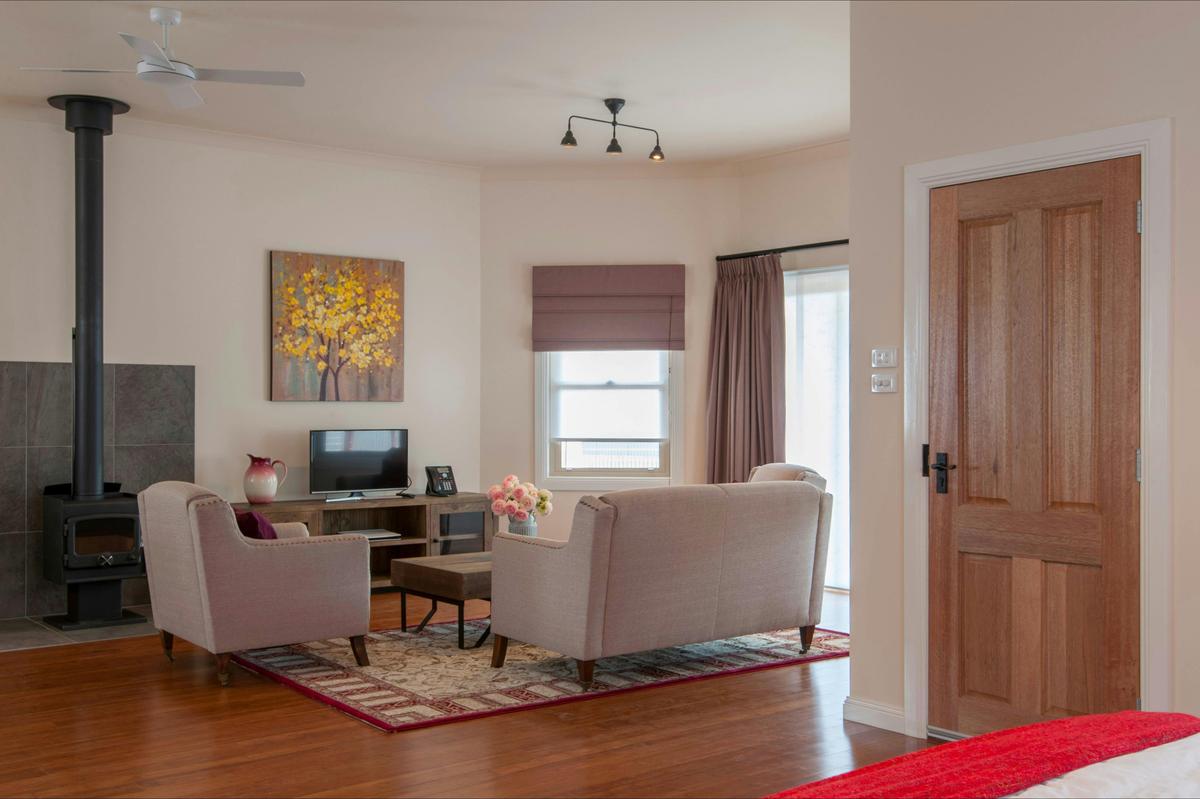 Spacious living areas in each Villa