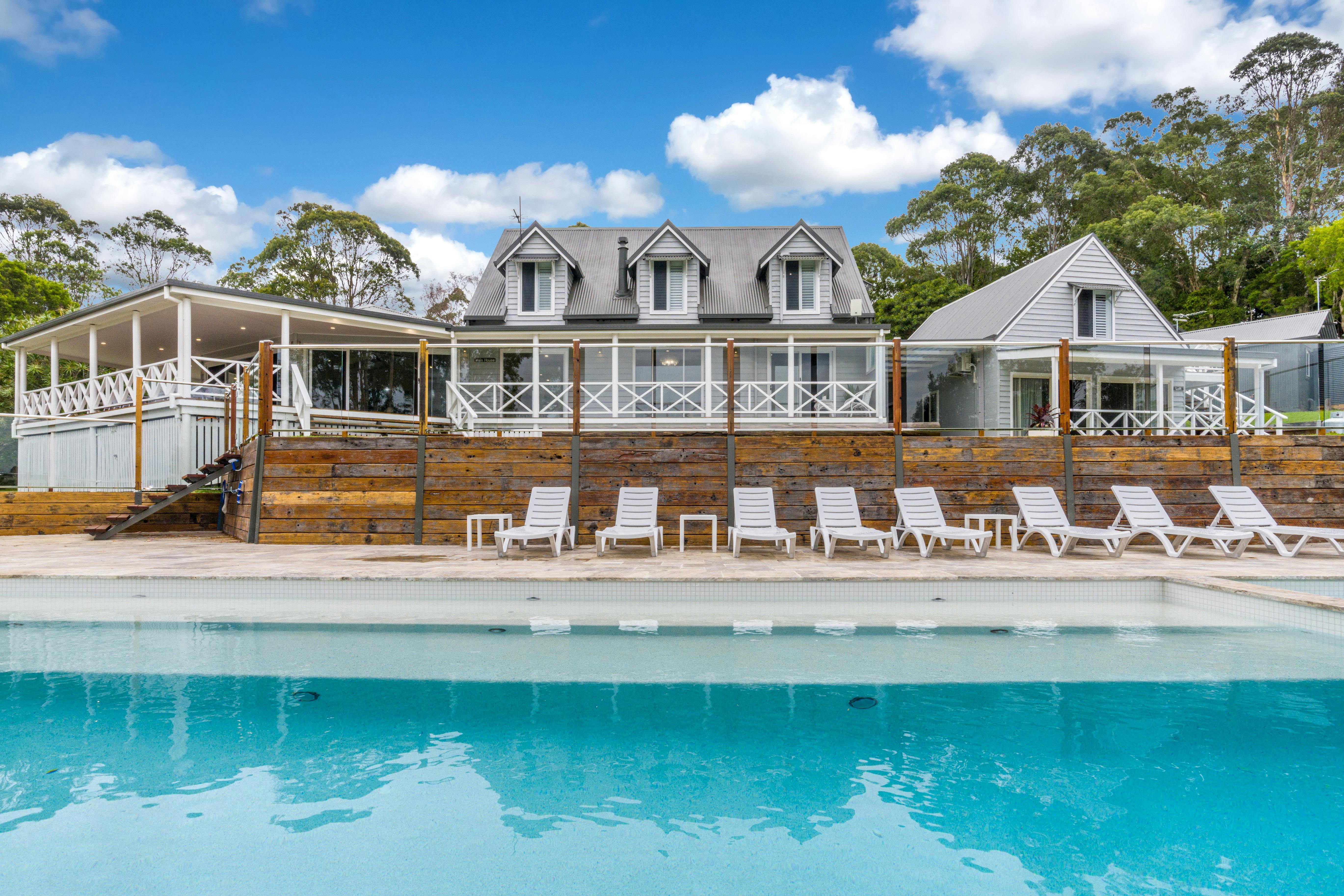 The Estate pool and front of house