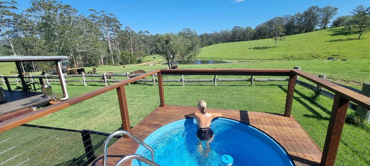 Plunge Pool overlooking the Farm