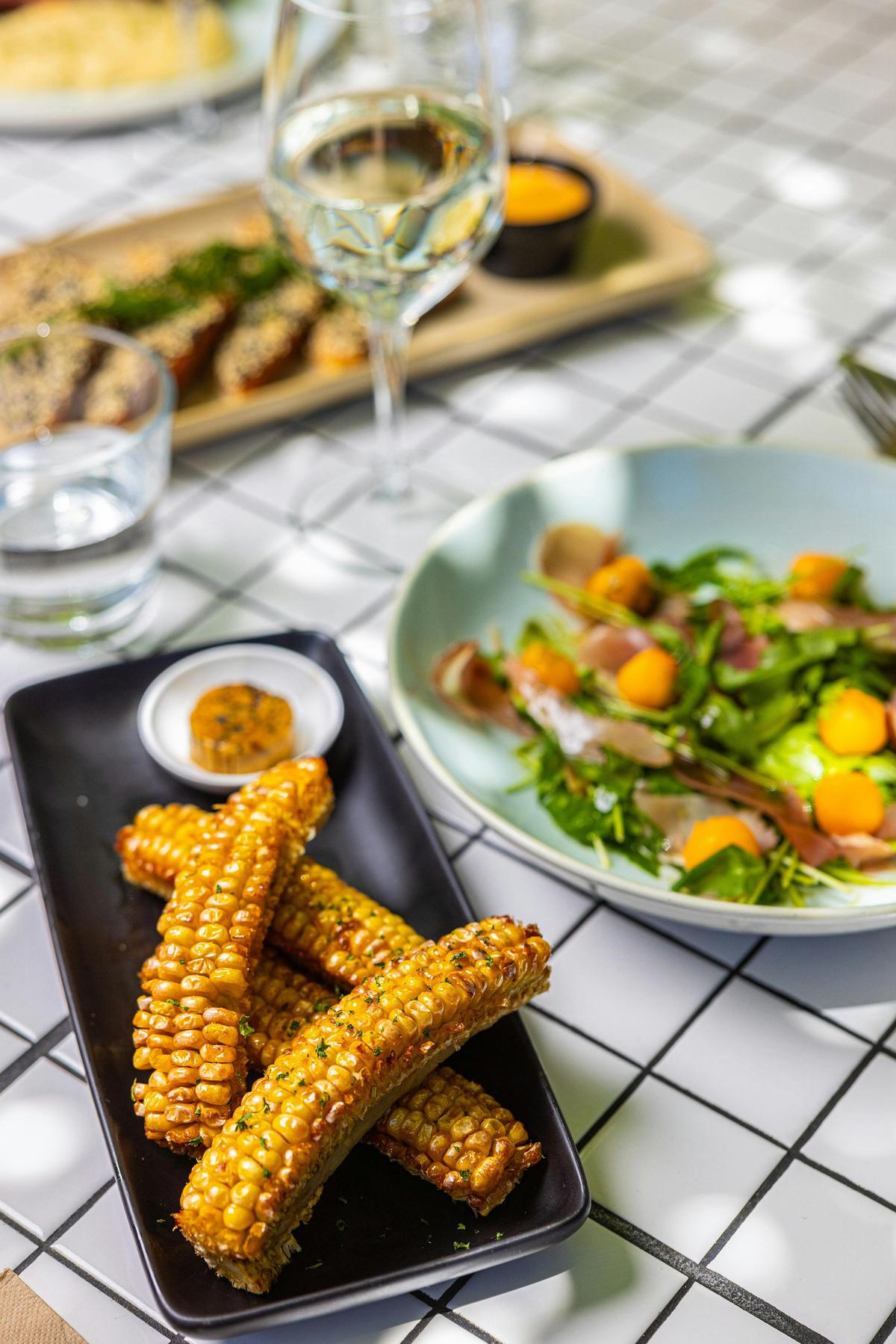 The Tamworth Bistro corn ribs beer garden