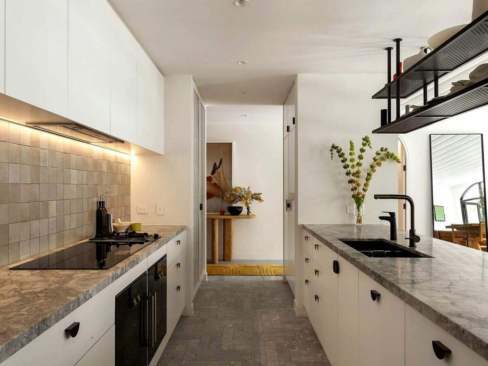 Open plan kitchen area