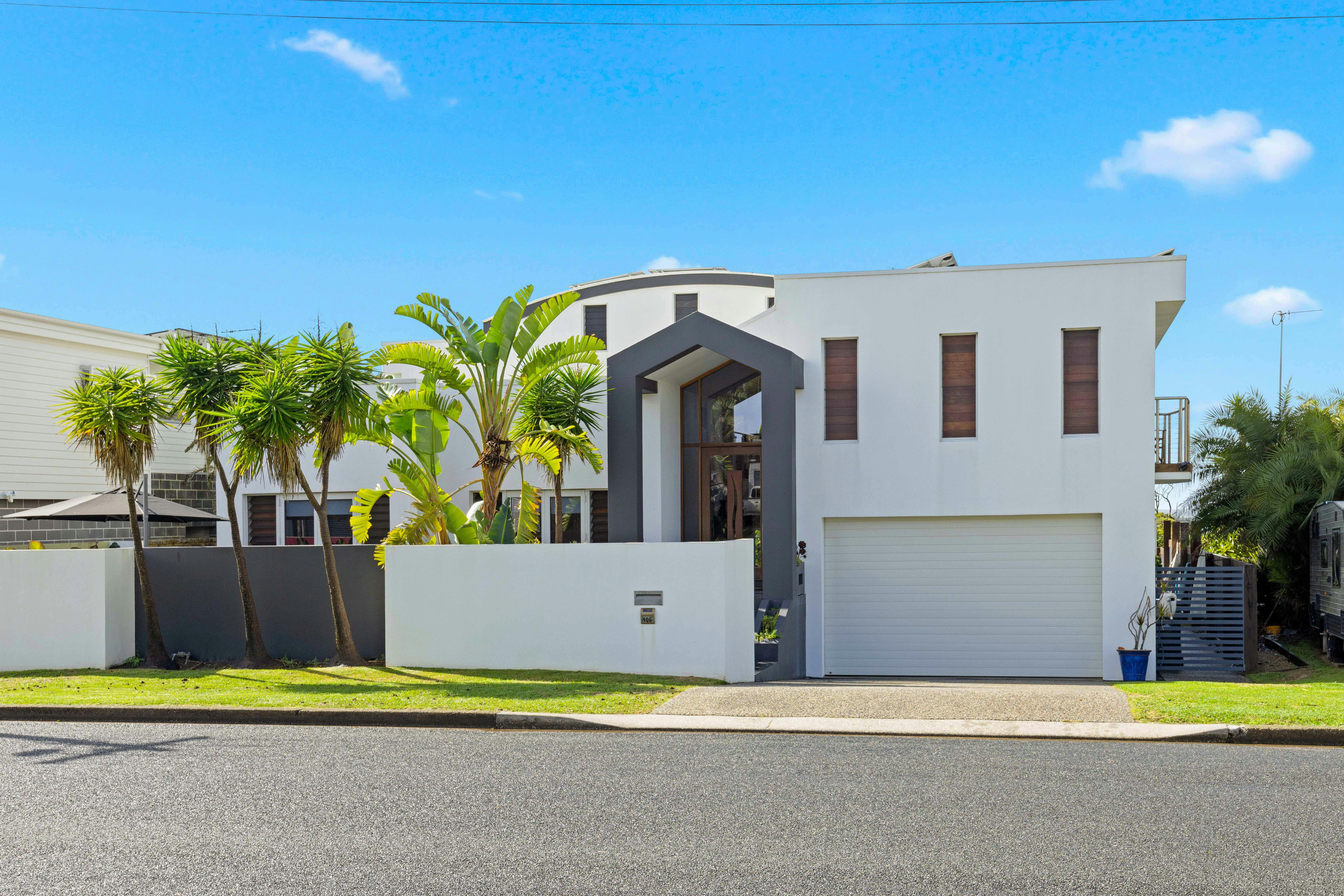 Outside of the house