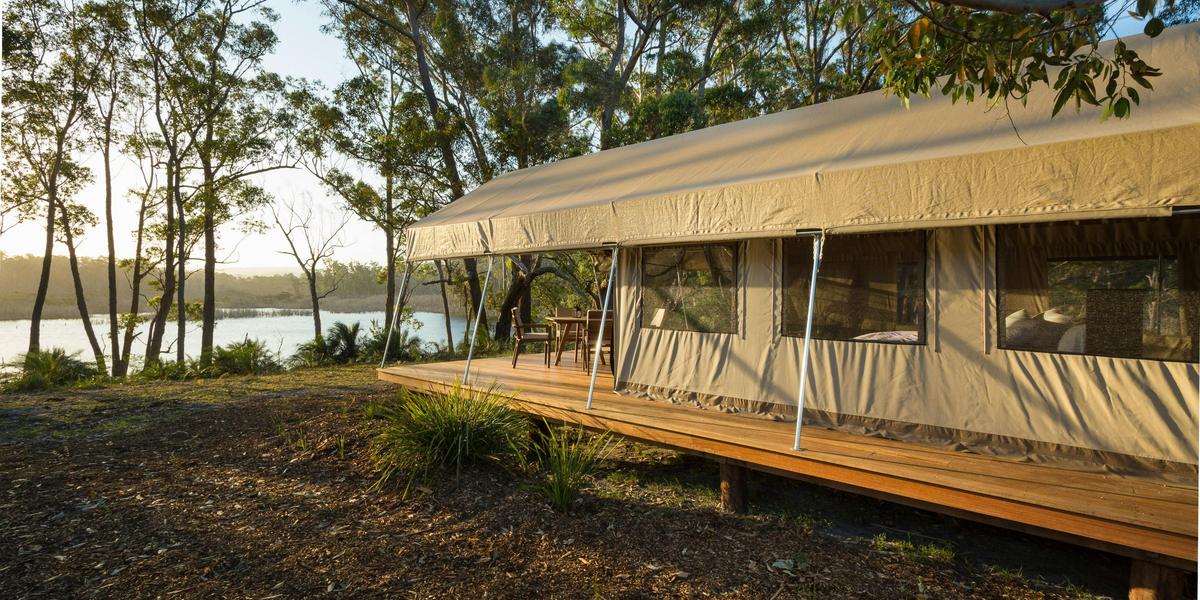 Outside Melaleuca Safari Tent
