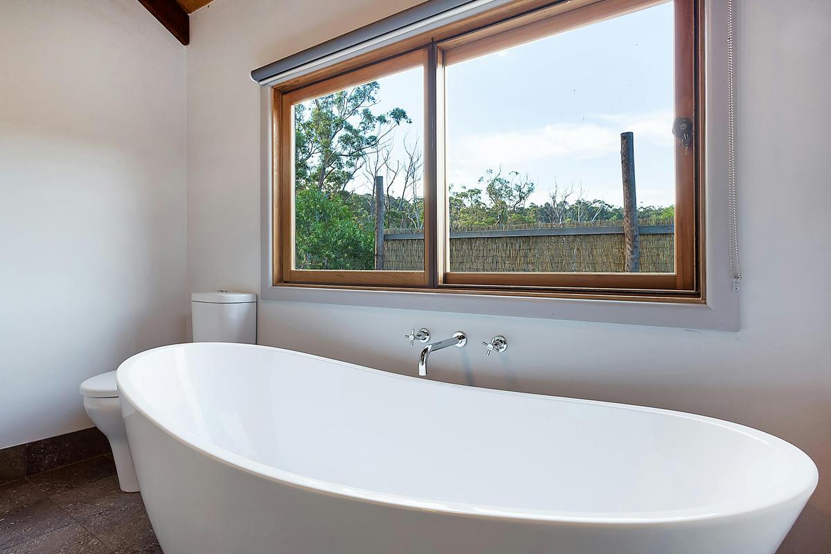 Bath inside Spoonbill Safari Tent