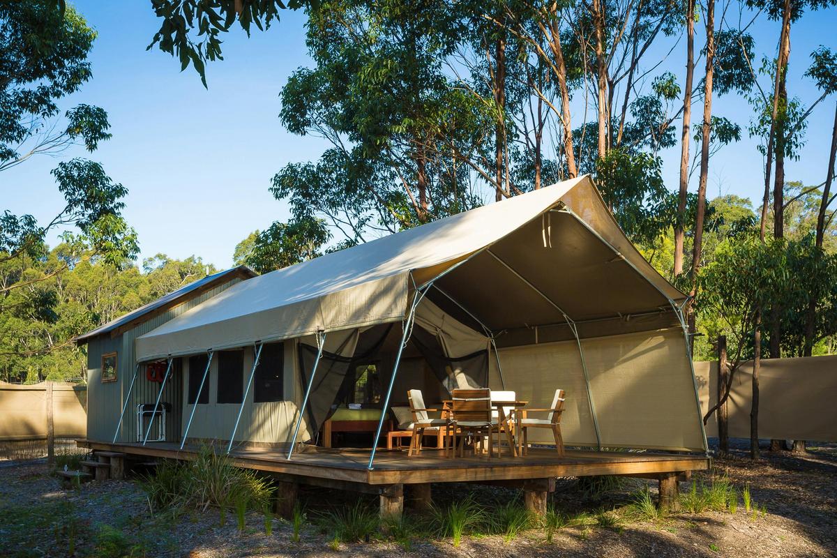 Outside Melaleuca Safari Tent