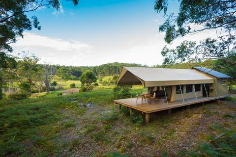 Outside Spoonbill Safari Tent