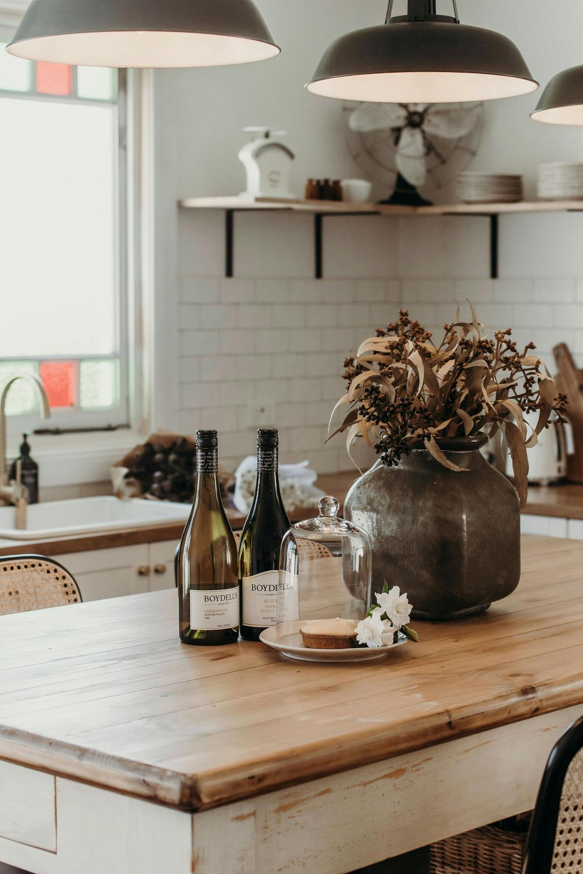 Welcome gift of Boydell's wine and treat