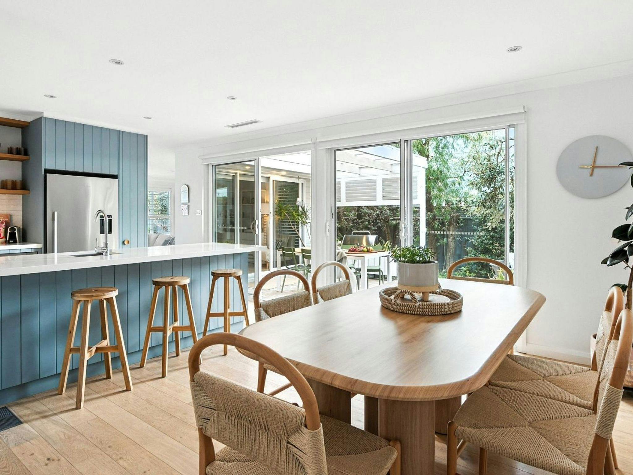 The Salty Perch | Dining area | Air conditioning | Access to garden and BBQ area