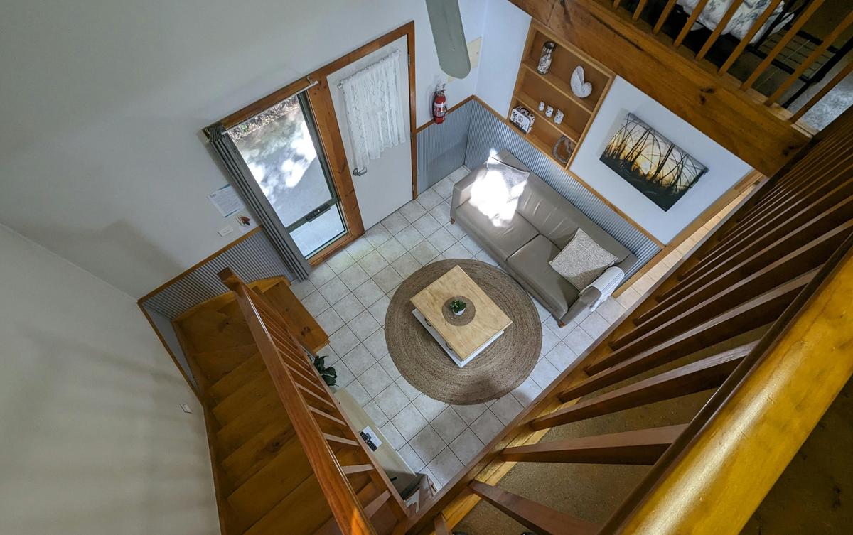 Living space and stairs