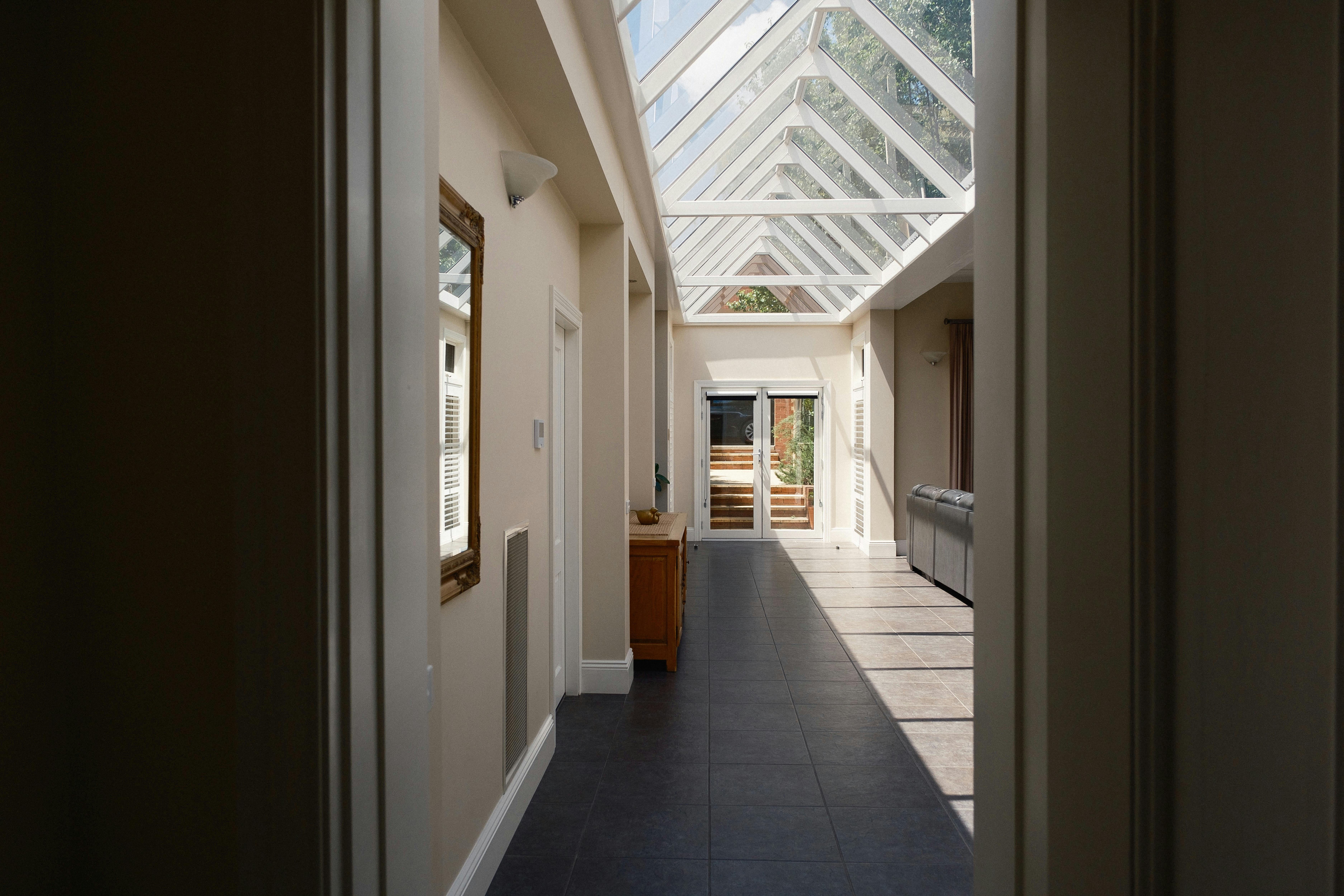 A stunning feature of the house is the large atrium