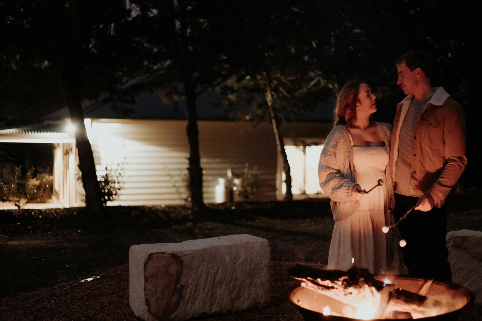 Evening by the fire pit