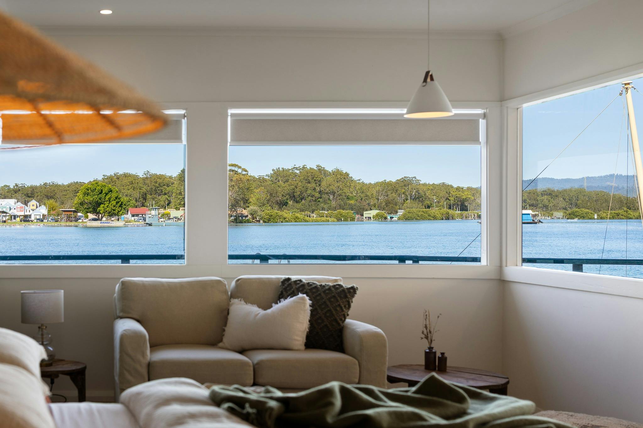 Comfortable indoor lounge space to unwind.