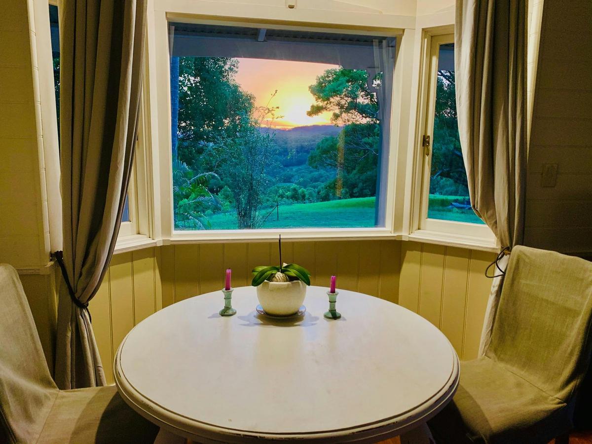 View out of the cottage