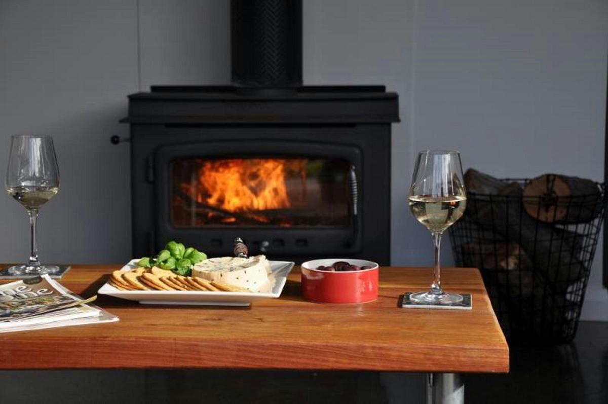 Log Fireplace