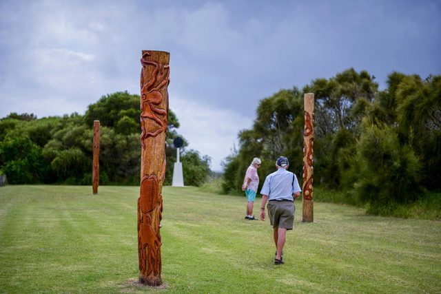 Aboriginal Carved Poles Callala and Crookhaven Heads