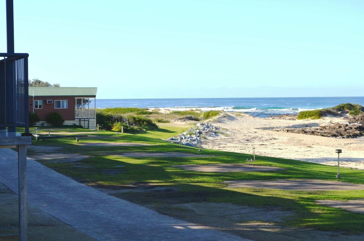 Beach front powered sites