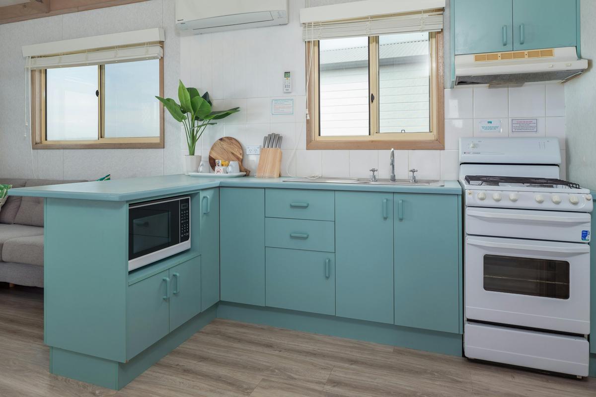 Beach Front cabin kitchen