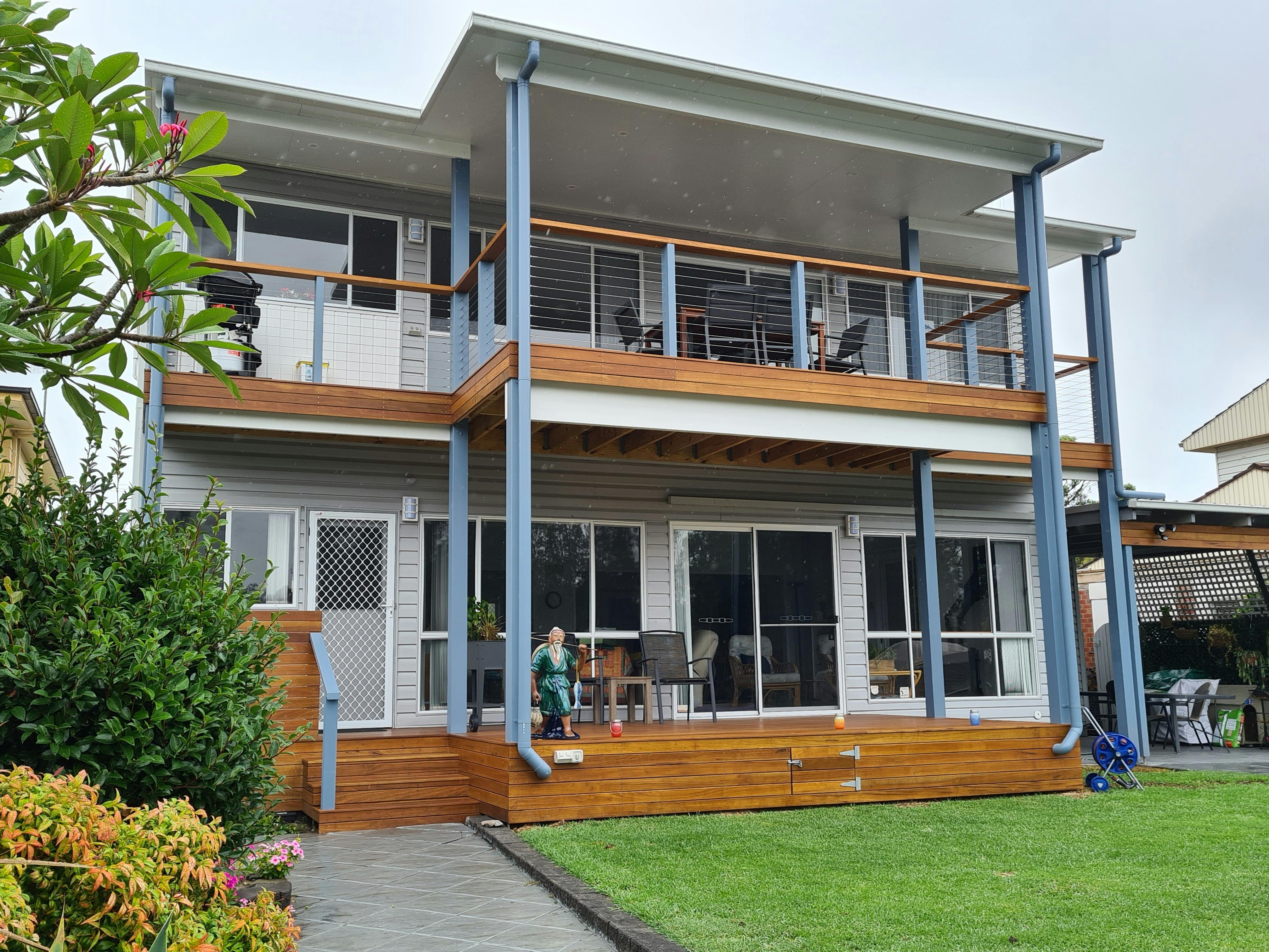 Looking back at house from river