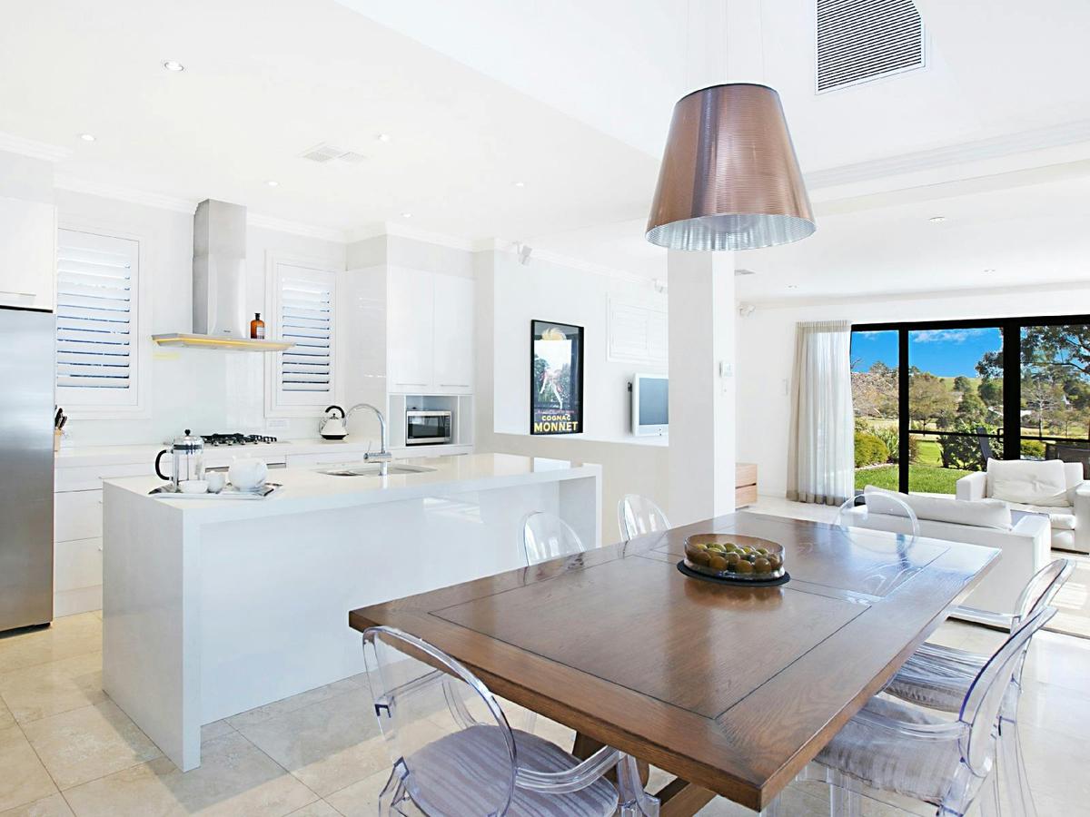 Villa Saachi kitchen area and dining area