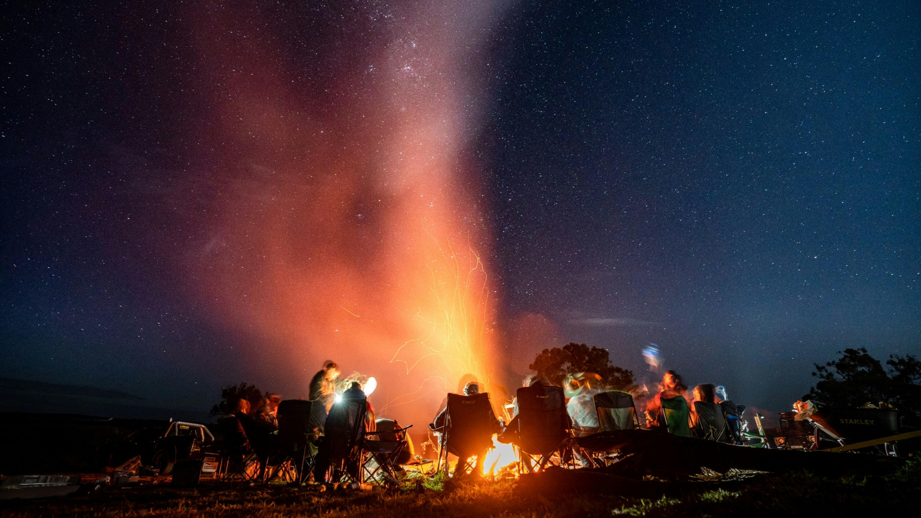 Sit around the camp fire with friends under the clear sky. Swap stories with the luxury of no technology