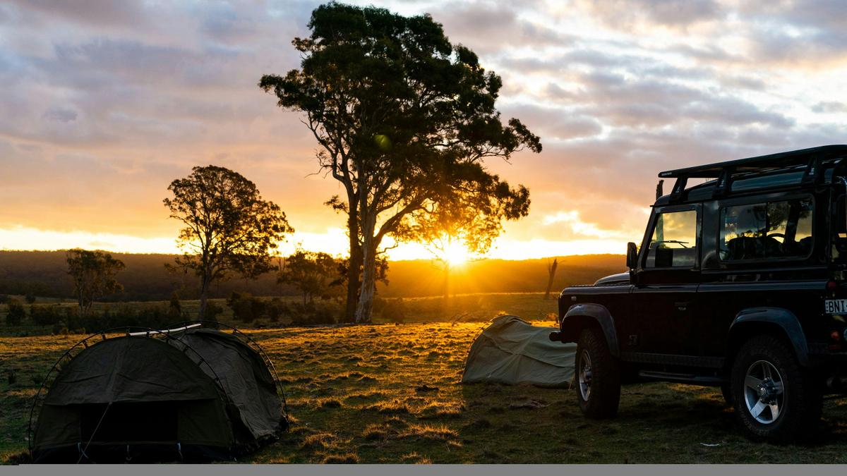 Nothing beats the sunset view at the campsite