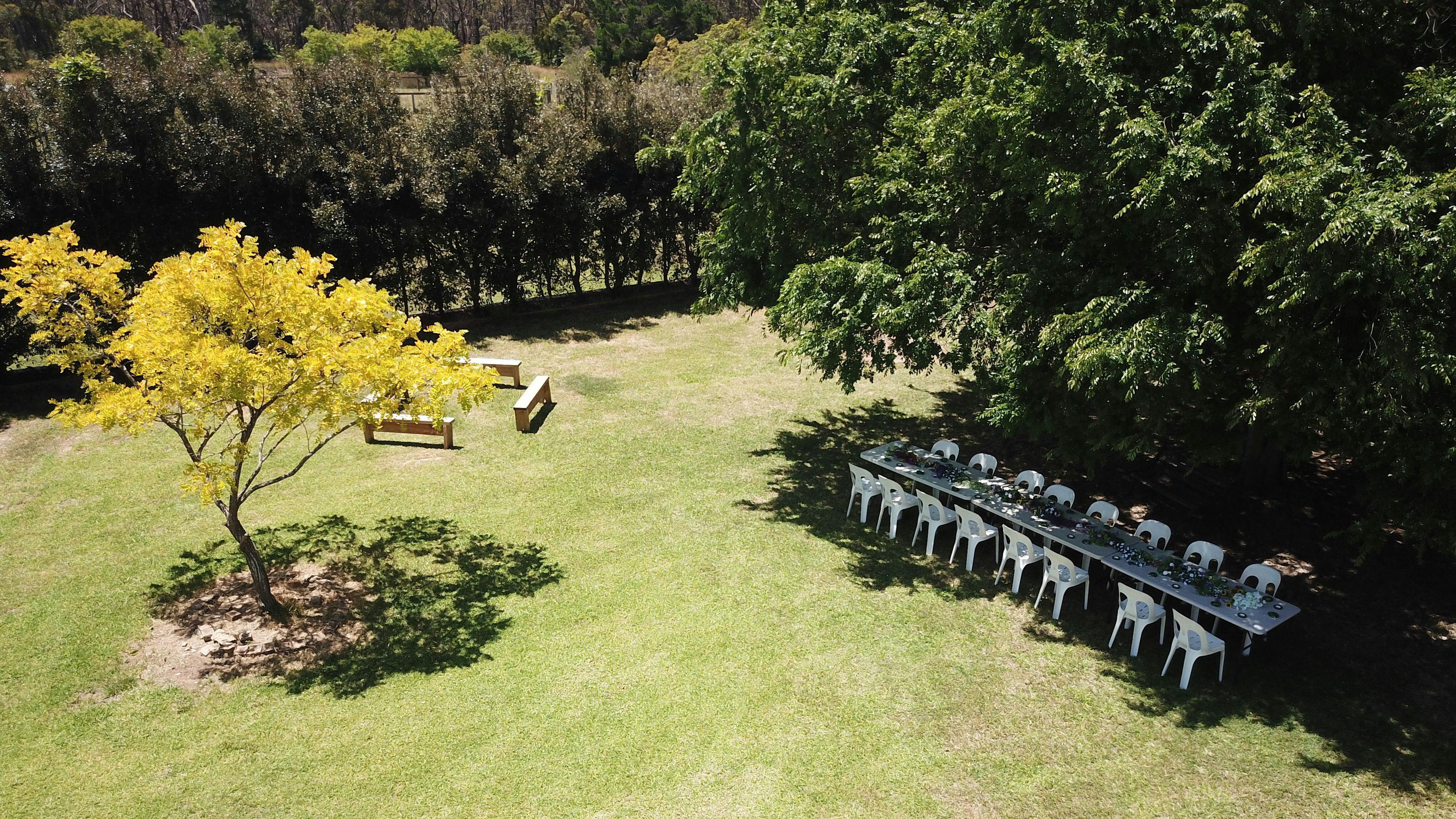 Additional private tent space