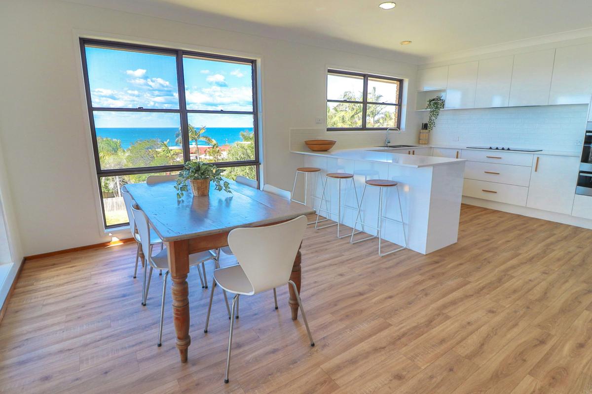 Dining and kitchen