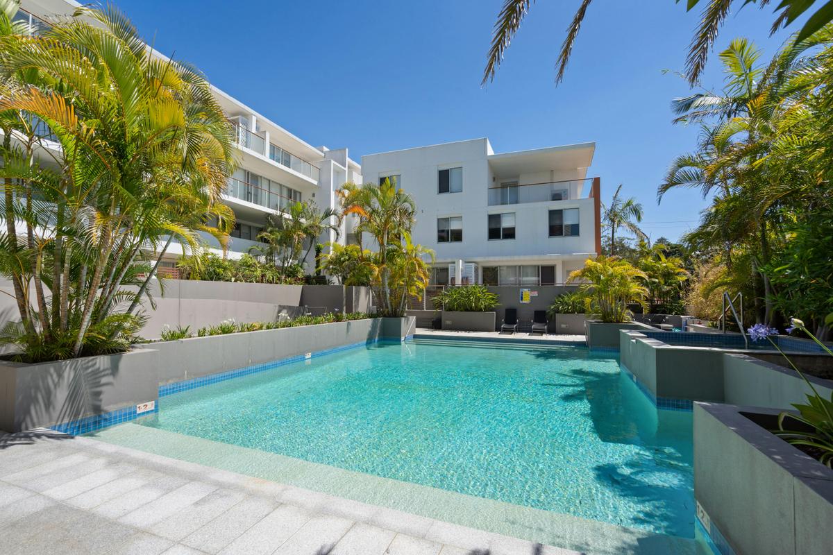 Pool and spa in complex