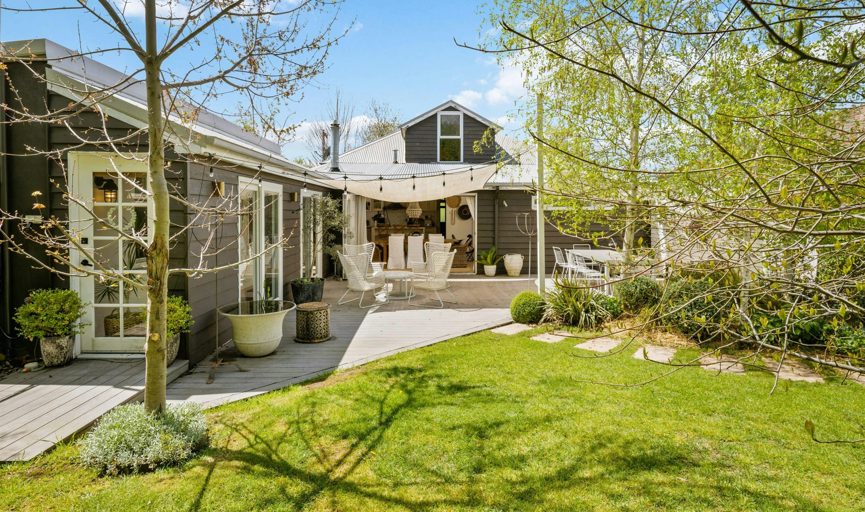 Backyard at White Birch