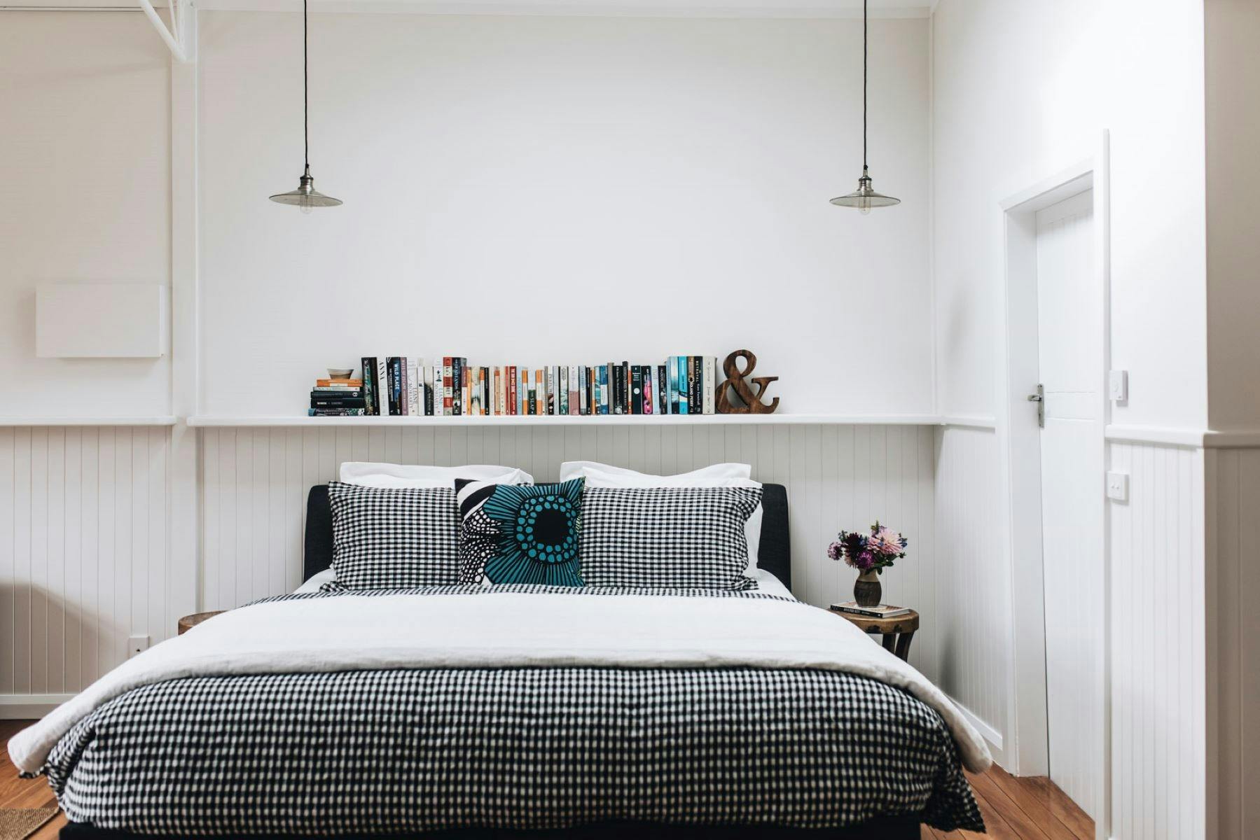 The Studio room contains a King Bed under a skylight perfect for stargazing