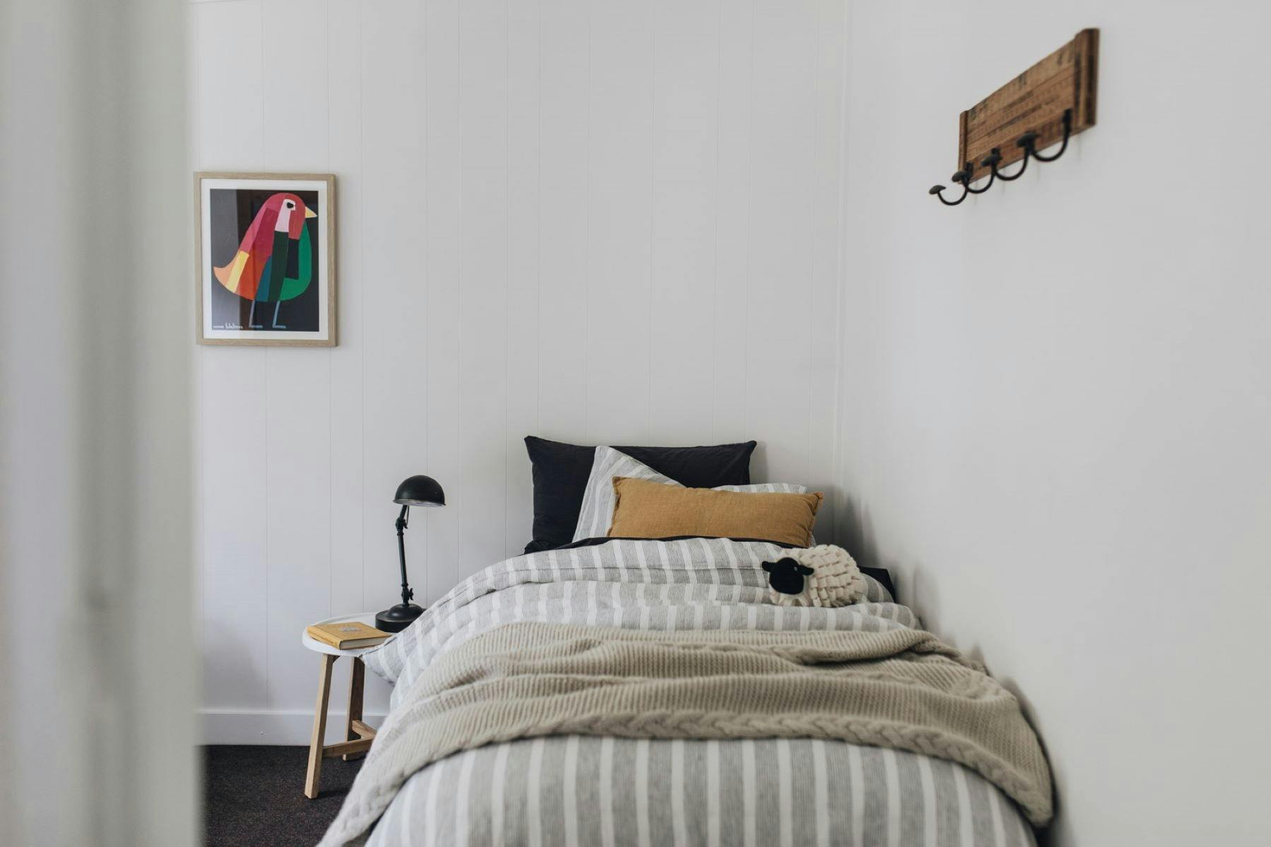 Bedroom 2 contains 2 single beds or can be configured as a king bed - ideal for 2 kids or a couple