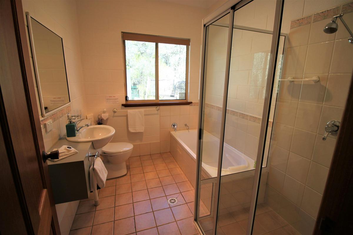 Complimentary bath linen, hand soap and toilet paper provided