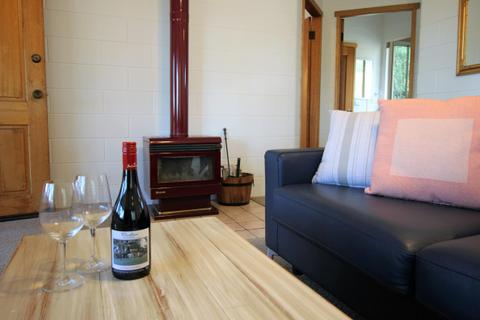 Lounge room with TV, DVD and CD player