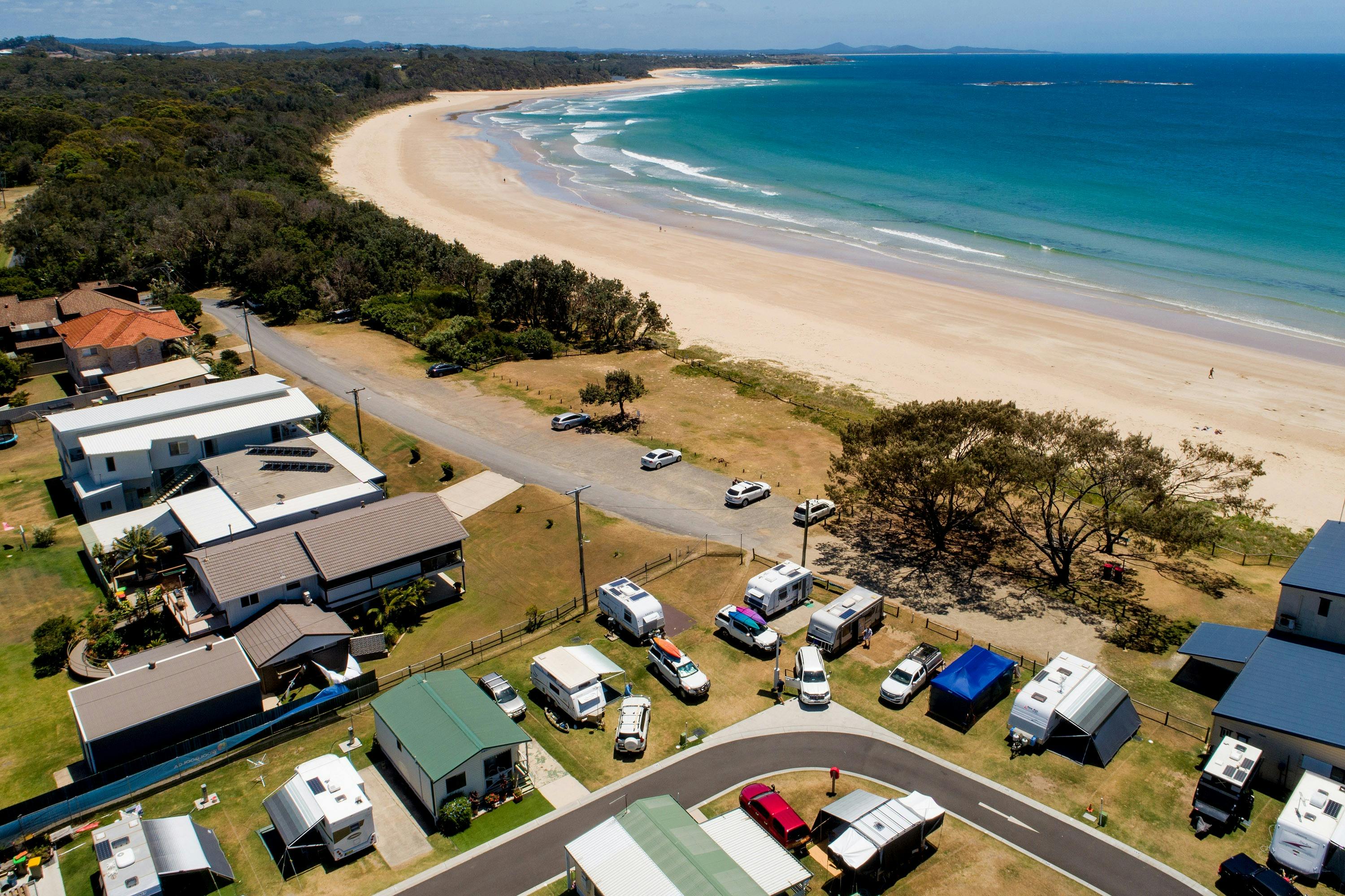 Woolgoolga Beach Holiday Park Aerial