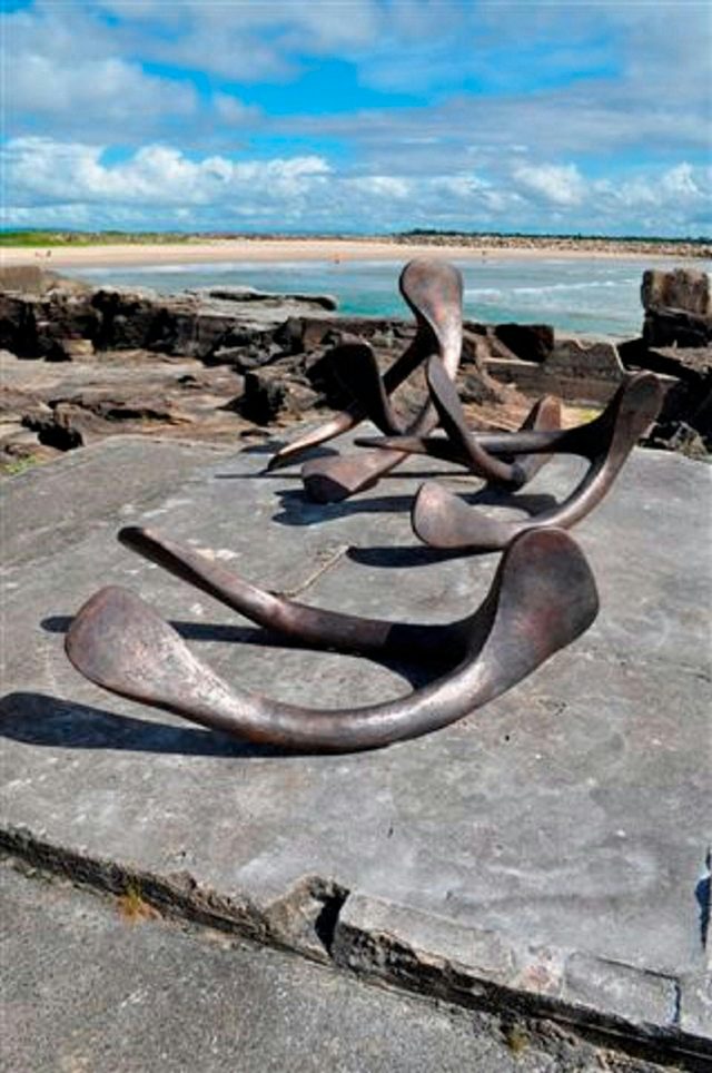 Furcula Wishbones Sculpture in Yamba