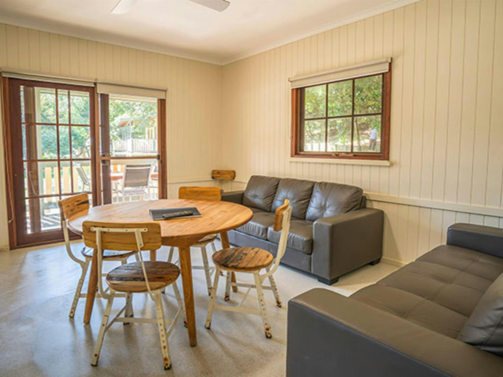 Cottage 5, lounge room, Woody Head, Bundjalung National Park. Photo: John Spencer/OEH