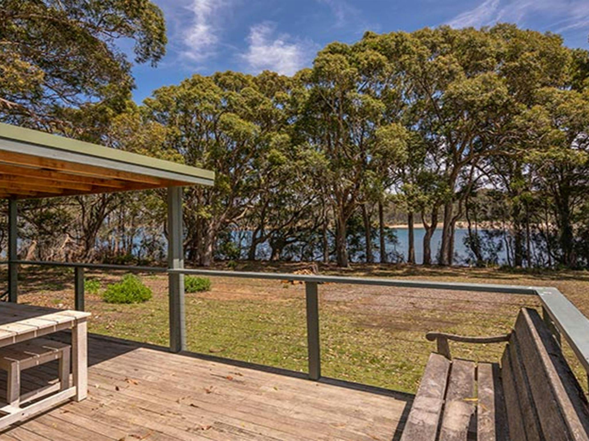 Water views from the deck at Yellow Rock Beach House in Murramarang National Park. Photo: John