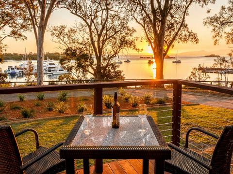 View from a Sunset Glam Tent