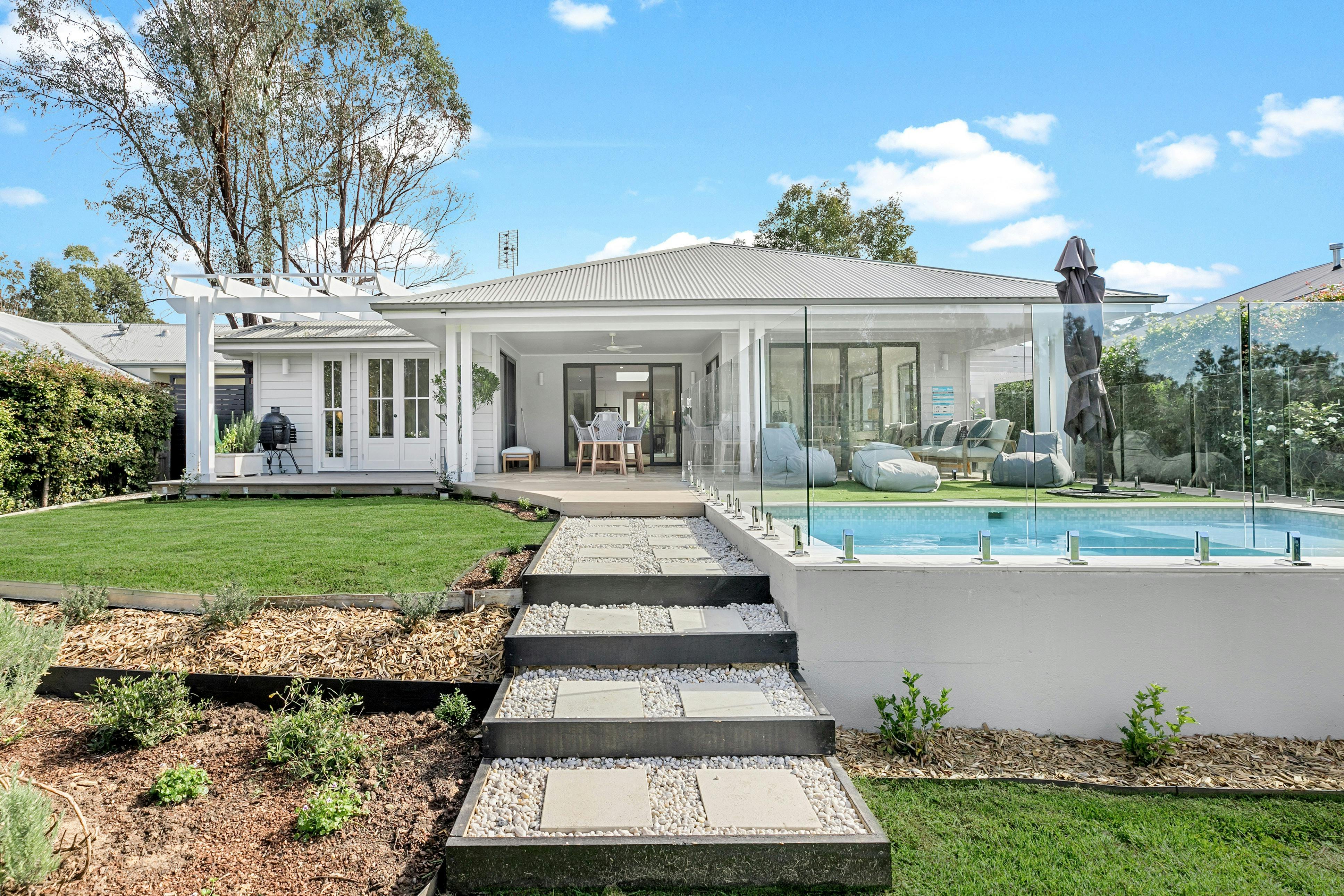 External view from the back of the property