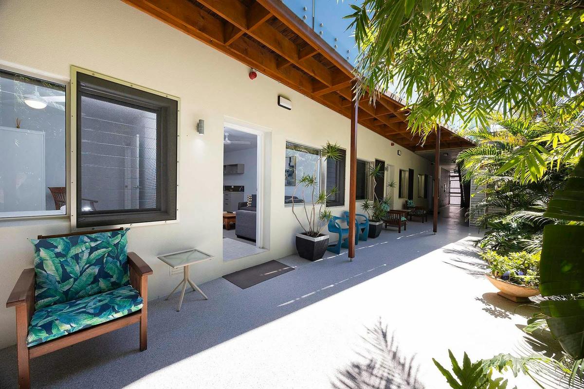 Shared patio