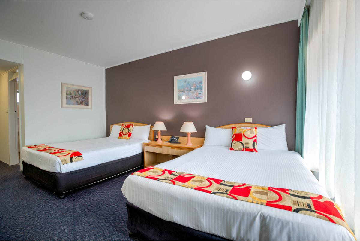 Queen and Single Bed